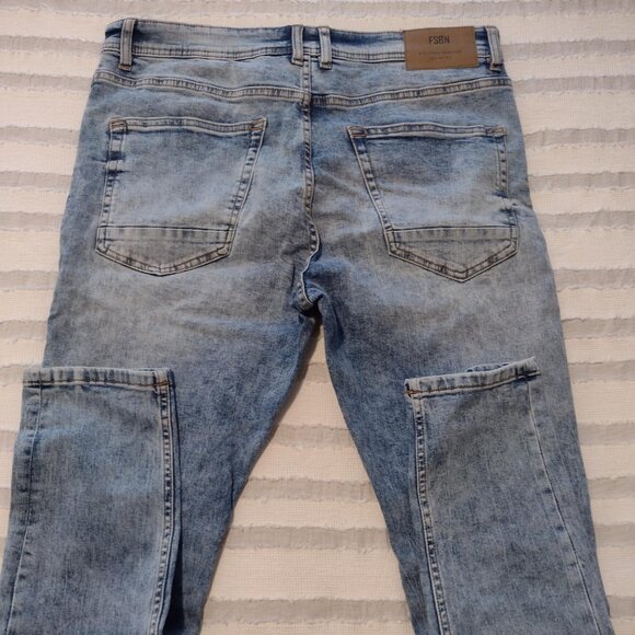 FSBN Light Blue Distressed Denim Jeans - Picture 11 of 12